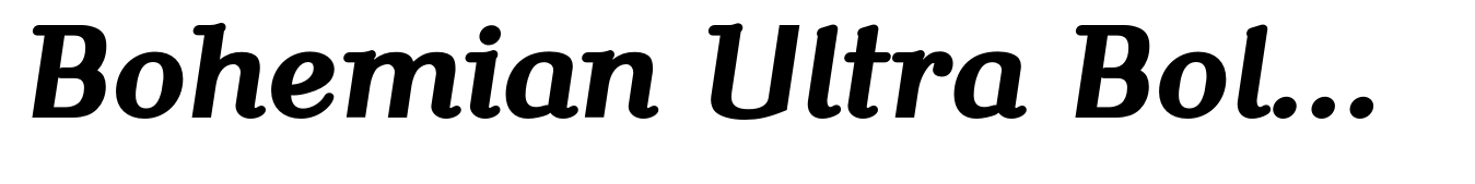 Bohemian Ultra Bold Italic